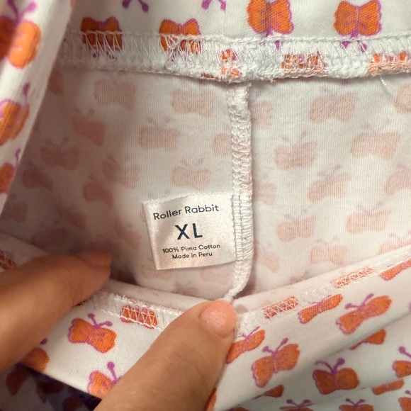 Roller Rabbit Butterfly PJ’s XL - Picture 3 of 4